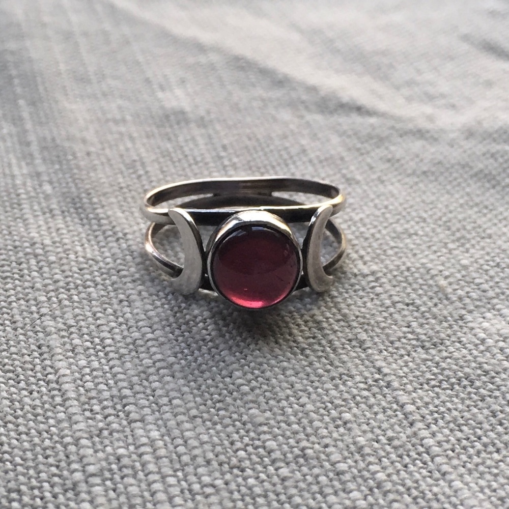 Triple Goddess Pagan Wicca Ring